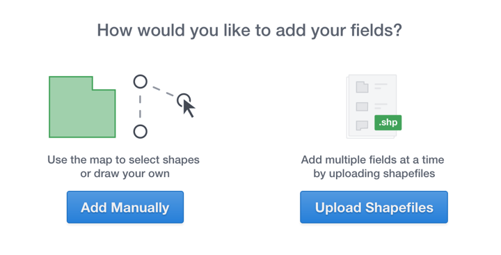 Uploading shapefiles in the FarmLogs app